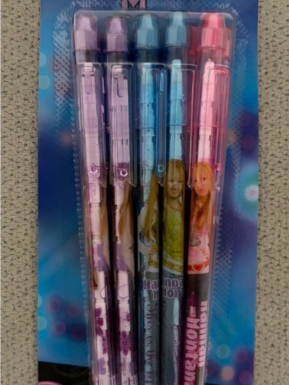 2000 dead stock Hannah Montana non sharpening pencils - 10 pencil Set